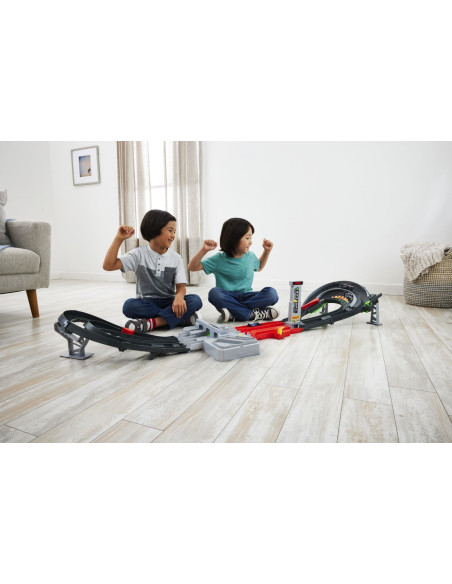 MTJDY16,Hot Wheels Racing Cuircuit De Curse Grand Prix Formula 1 Cu 3 Masinute Incluse