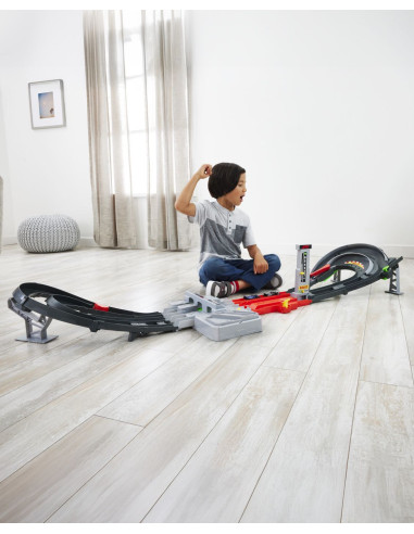 MTJDY16,Hot Wheels Racing Cuircuit De Curse Grand Prix Formula 1 Cu 3 Masinute Incluse