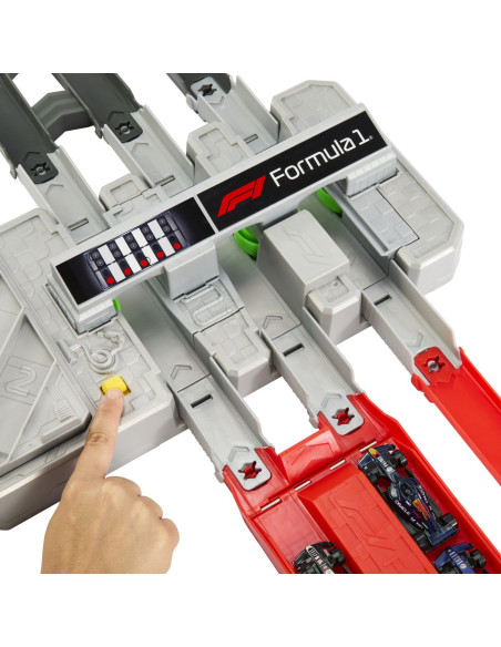 MTJDY16,Hot Wheels Racing Cuircuit De Curse Grand Prix Formula 1 Cu 3 Masinute Incluse