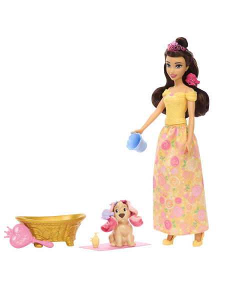 MTJFC42,Disney Princess Papusa Bella Cu Catel Si Accesorii