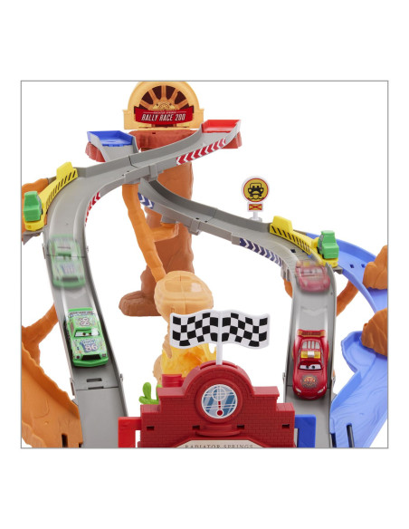 MTJFL57,Cars Race And Rescue Set De Joaca Curcuit De Salvare Si 3 Masinute Metalice