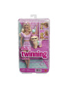 MTJFP36,Barbie Twinning Looks Set Papusa Barbie Blonda Si Catel Cu Accesorii