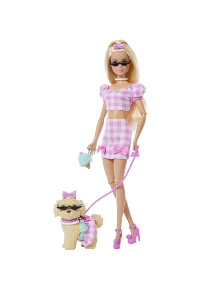 MTJFP36,Barbie Twinning Looks Set Papusa Barbie Blonda Si Catel Cu Accesorii
