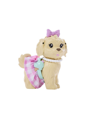 MTJFP36,Barbie Twinning Looks Set Papusa Barbie Blonda Si Catel Cu Accesorii
