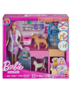 MTJFX93,Barbie You Can Be Anything Set Clinica Veterinara Fast Cast Cu Accesorii