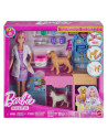 MTJFX93,Barbie You Can Be Anything Set Clinica Veterinara Fast Cast Cu Accesorii