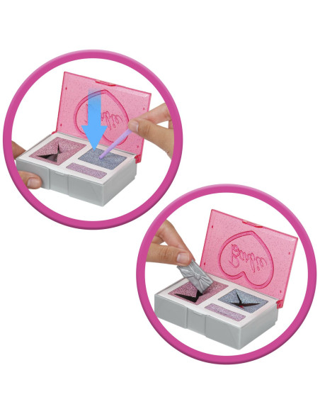 MTJFY67,Barbie Set Party Unboxed Reveal Papusa Barbie Mov Cu 10 Accesorii Surpriza