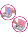 MTJFY67,Barbie Set Party Unboxed Reveal Papusa Barbie Mov Cu 10 Accesorii Surpriza