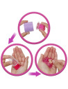MTJFY67,Barbie Set Party Unboxed Reveal Papusa Barbie Mov Cu 10 Accesorii Surpriza