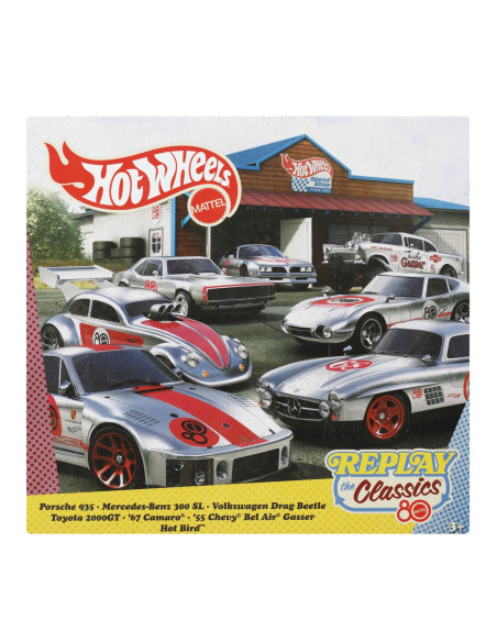 MTJHF01,Hot Wheels Replay The Classic Set 7 Masinute Metalice Scara 1 La 64