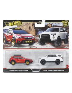 MTHBL96_JBK98,Hot Wheels Premium Set 2 Masinute Metalice Subaru Crosstrek Si Toyota 4runner 2018 Scara 1 La 64