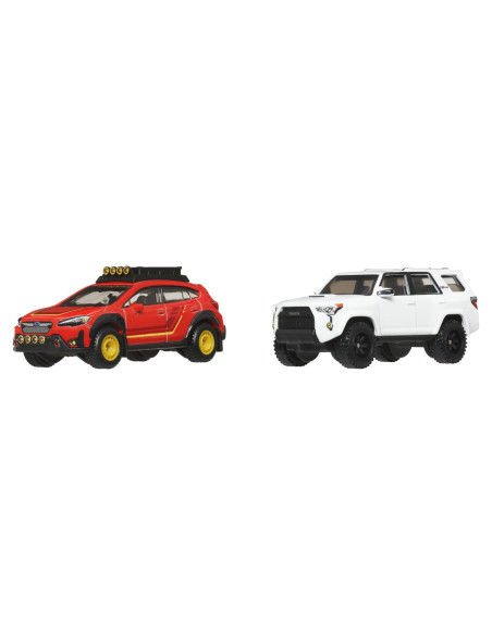 MTHBL96_JBK98,Hot Wheels Premium Set 2 Masinute Metalice Subaru Crosstrek Si Toyota 4runner 2018 Scara 1 La 64