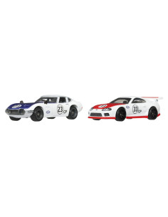 MTHBL96_JBL03,Hot Wheels Premium Set 2 Masinute Metalice Toyota 2000gt Si Toyota Supra Scara 1 La 64 2