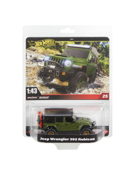 MTHMD41_HWT19,Hot Wheels Premium Real Riders Masinuta Metalica Jeep Wrangler 392 Rubicon Scara 1 La 43