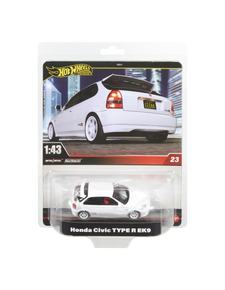 MTHMD41_JCN65,Hot Wheels Premium Real Riders Masinuta Metalica Honda Civic Type R Ek9 Scara 1 La 43