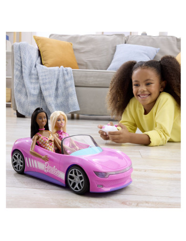 MTJBH05,Hot Wheels Rc Barbie Masinuta Cu Telecomanda Convertibila