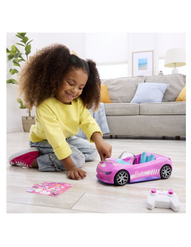 MTJBH05,Hot Wheels Rc Barbie Masinuta Cu Telecomanda Convertibila