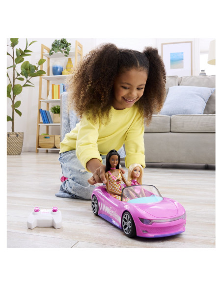 MTJBH05,Hot Wheels Rc Barbie Masinuta Cu Telecomanda Convertibila