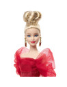 MTJBJ17,Barbie Signature Aniversare 80 De Ani Papusa Barbie Blonda Cu Rochie De Bal Rosie