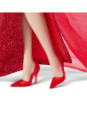 MTJBJ17,Barbie Signature Aniversare 80 De Ani Papusa Barbie Blonda Cu Rochie De Bal Rosie