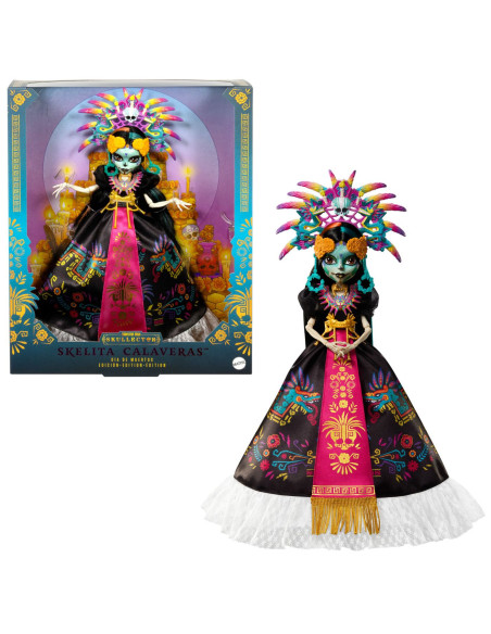 MTJDR63,Monster High Skullector Papusa Skelita Calaveras Editia Dia De Muertos