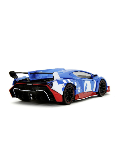VV-253255082,Jada Set Figurina Ariciul Sonic Si Masinuta Metalica Sonic Lamborghini Veneno Scara 1 La 24