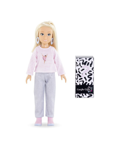 VV-9000600070,Corolle Set Cumparaturi Surpriza Papusa Valentine 28cm