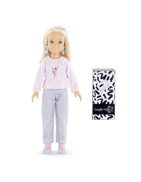 VV-9000600070,Corolle Set Cumparaturi Surpriza Papusa Valentine 28cm