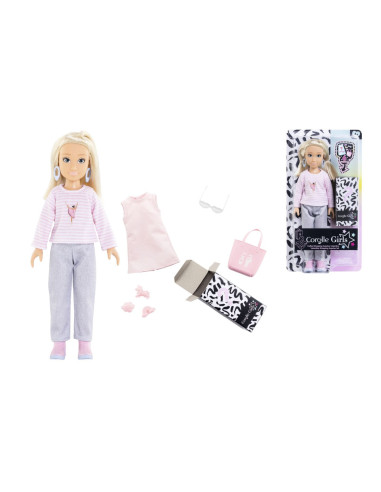 VV-9000600070,Corolle Set Cumparaturi Surpriza Papusa Valentine 28cm