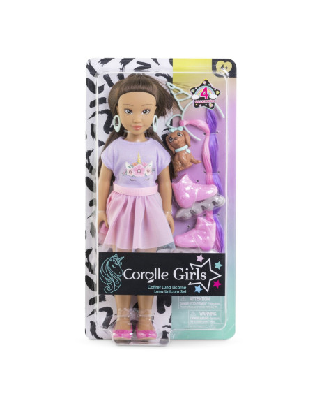 VV-9000600250,Corolle Set Unicorn Papusa Luna 28cm