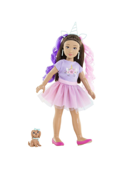 VV-9000600250,Corolle Set Unicorn Papusa Luna 28cm
