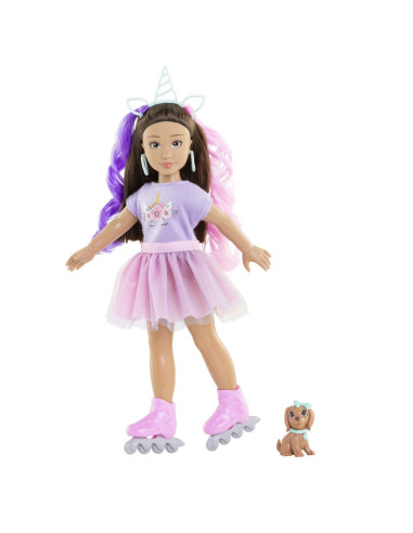 VV-9000600250,Corolle Set Unicorn Papusa Luna 28cm