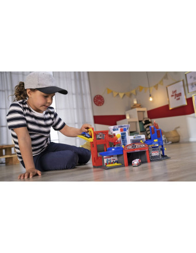 VV-203719021,Dickie Set Statie De Pompieri Si Salvare Cu Pulverizator De Apa Sunete Si Lumini