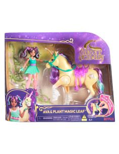 VV-6072482,Unicorn Academy Set Papusa Ava Si Unicornul Leaf Planta Magica