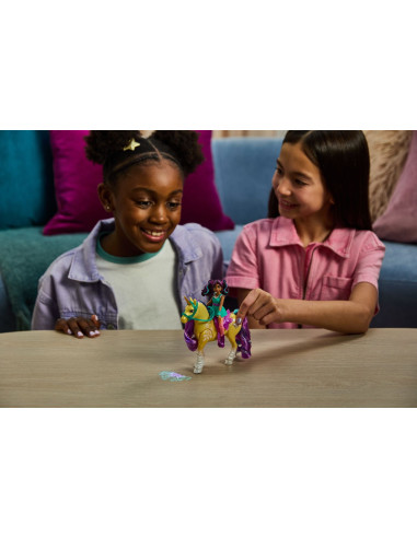 VV-6072482,Unicorn Academy Set Papusa Ava Si Unicornul Leaf Planta Magica