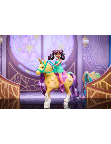 VV-6072482,Unicorn Academy Set Papusa Ava Si Unicornul Leaf Planta Magica
