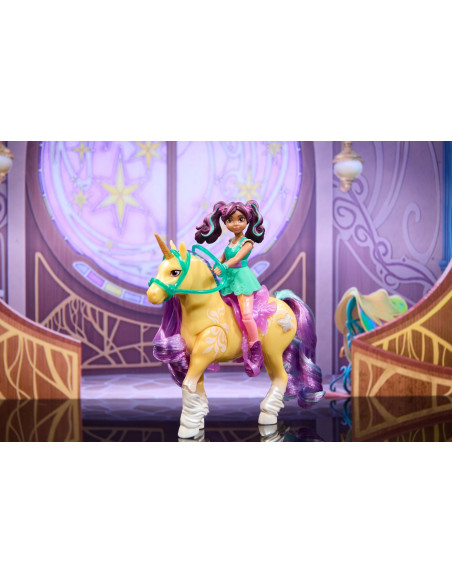 VV-6072482,Unicorn Academy Set Papusa Ava Si Unicornul Leaf Planta Magica