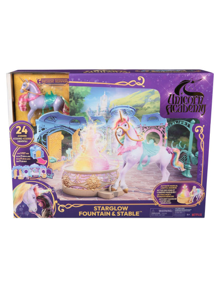 VV-6072449,Unicorn Academy Set De Joaca Fantana Si Grajd Starglow Si Unicornul Wildstar