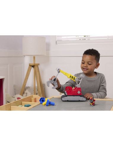 VV-6073295,Patrula Catelusilor Rubble Si Echipa Set Vehicul Excavator Si Figurina Charger