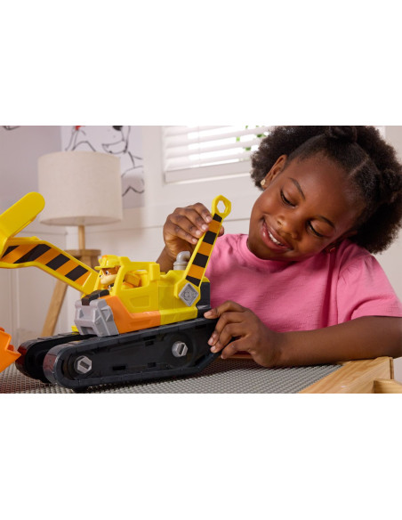 VV-6073297,Patrula Catelusilor Rubble Si Echipa Vehicul Buldozer Multifunctional 2 In 1