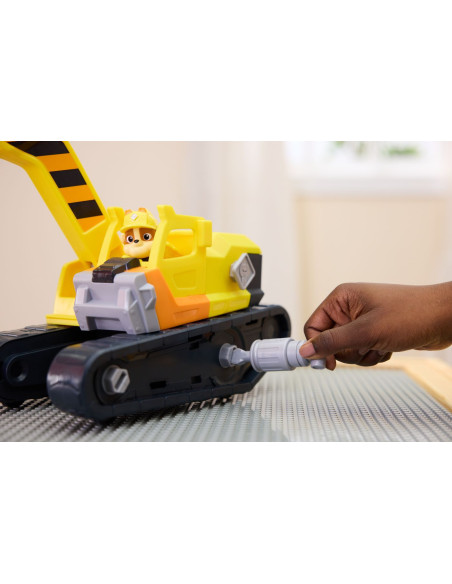 VV-6073297,Patrula Catelusilor Rubble Si Echipa Vehicul Buldozer Multifunctional 2 In 1