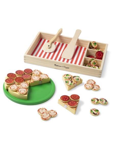 VV-6074863,Melissa And Doug Set De Joaca Din Lemn Petrecere Cu Pizza