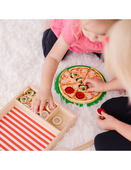 VV-6074863,Melissa And Doug Set De Joaca Din Lemn Petrecere Cu Pizza