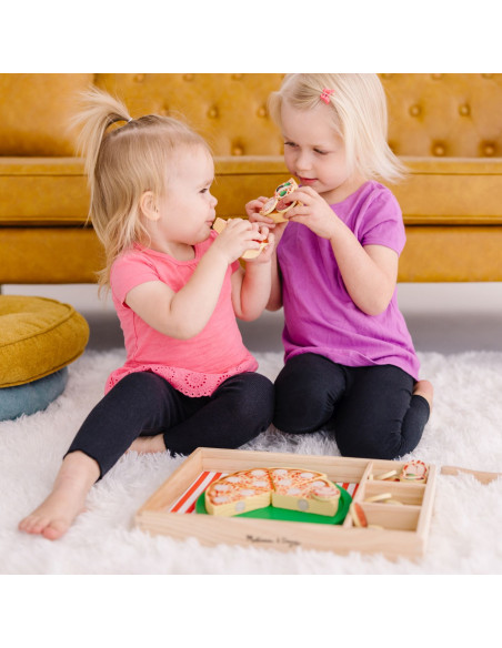 VV-6074863,Melissa And Doug Set De Joaca Din Lemn Petrecere Cu Pizza
