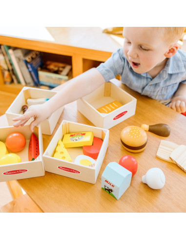VV-6074866,Melissa Si Doug Set De Joaca Din Lemn Produse Alimentare