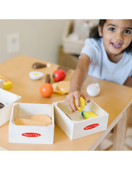 VV-6074866,Melissa Si Doug Set De Joaca Din Lemn Produse Alimentare