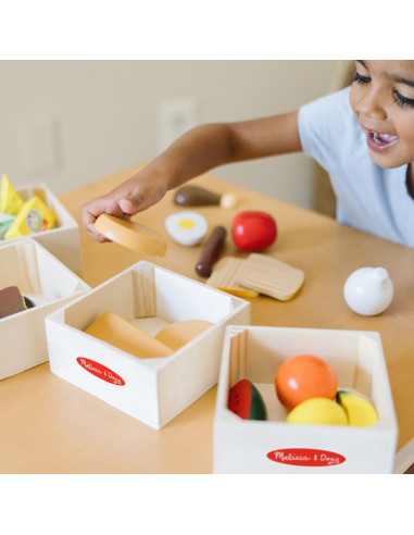VV-6074866,Melissa Si Doug Set De Joaca Din Lemn Produse Alimentare