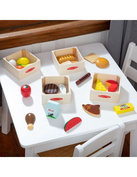 VV-6074866,Melissa Si Doug Set De Joaca Din Lemn Produse Alimentare