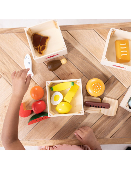VV-6074866,Melissa Si Doug Set De Joaca Din Lemn Produse Alimentare