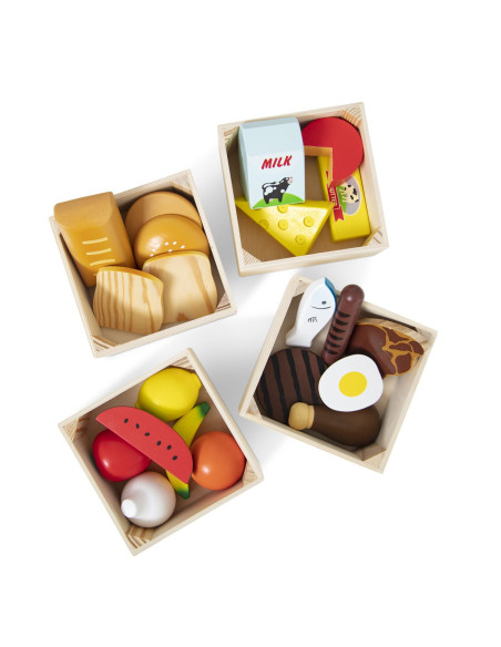 VV-6074866,Melissa Si Doug Set De Joaca Din Lemn Produse Alimentare